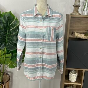 Pendleton • reversible serape women’s cotton long sleeve button down shirt